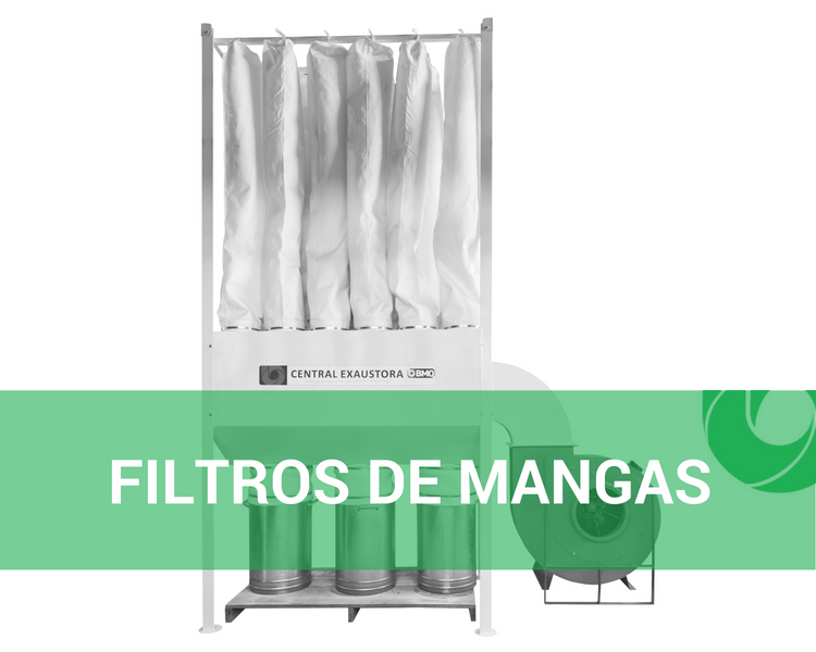 Filtro de mangas: limpeza